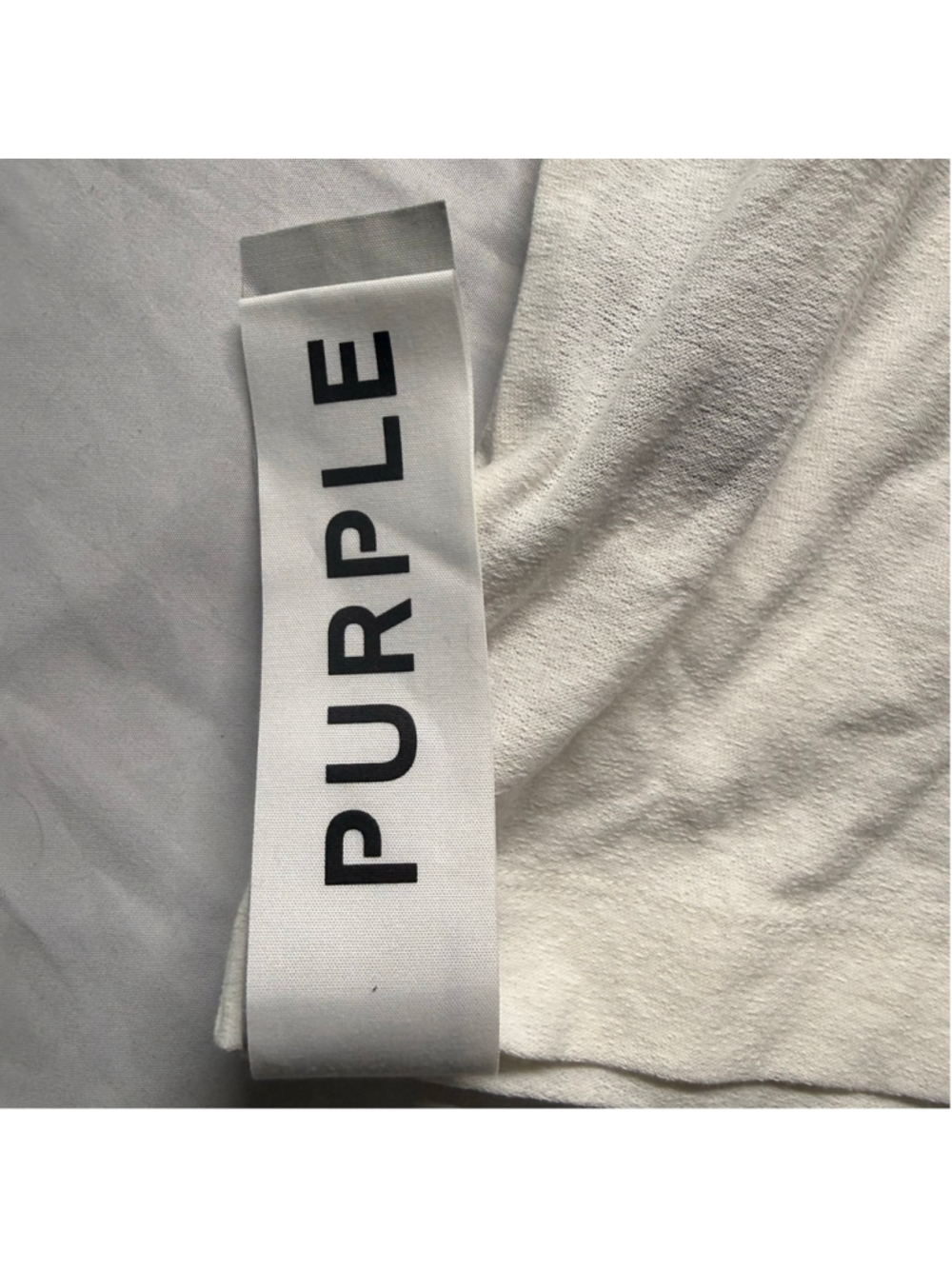 Purple Brand Textured Wordmark SS Tee Off White XL P104-JWCM224